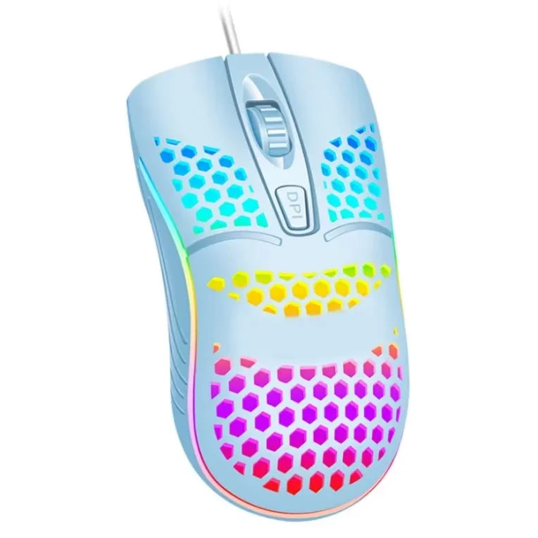 High Precision USB Wire RGB LED Optical Gamer Mouse for Gaming, Customizable Lighting, Durable Ergonomic Design